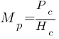 M_p =P_c/H_c